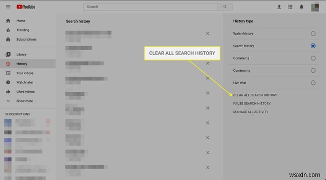 Cách xóa lịch sử tìm kiếm YouTube trên trình duyệt và ứng dụng