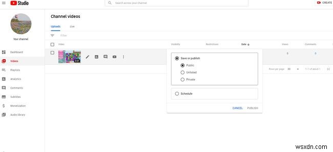 Cách giữ video YouTube riêng tư (Private, Unlisted, Public)
