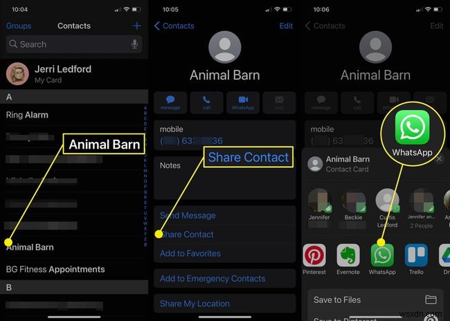 Cách chia sẻ danh bạ trên WhatsApp (iPhone và Android)