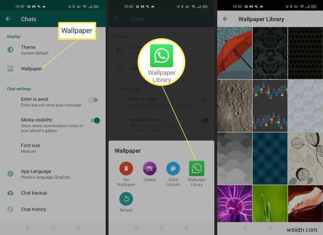 Cách đổi nền chat (background) trên WhatsApp