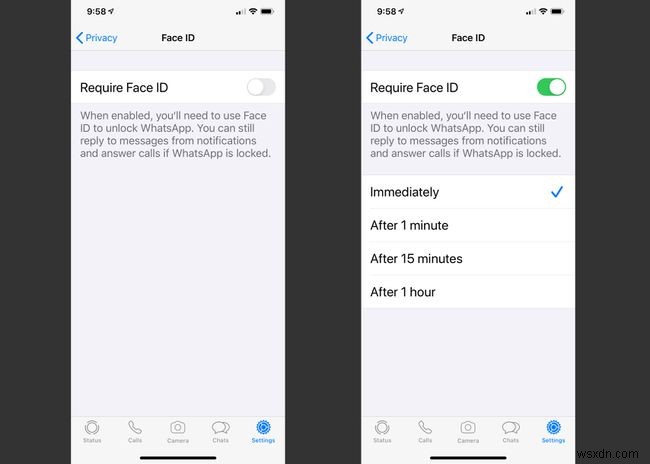 Cách sử dụng tính năng Khóa WhatsApp (Mở khóa bằng vân tay/Face ID)
