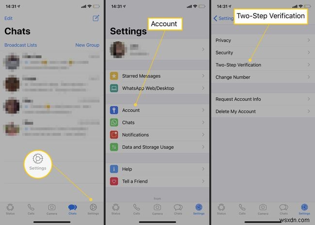 Cách bật Xác thực hai bước (2FA) trên WhatsApp
