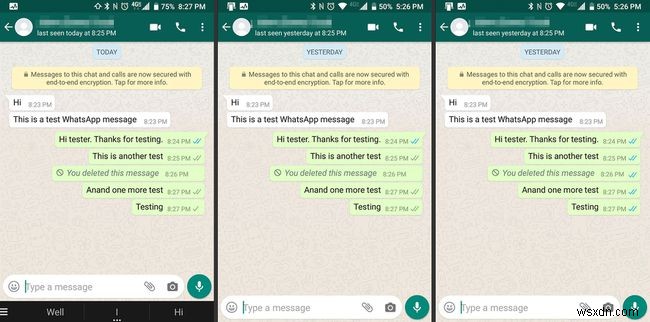 Cách theo dõi tin nhắn với dấu tích (Check Marks) WhatsApp