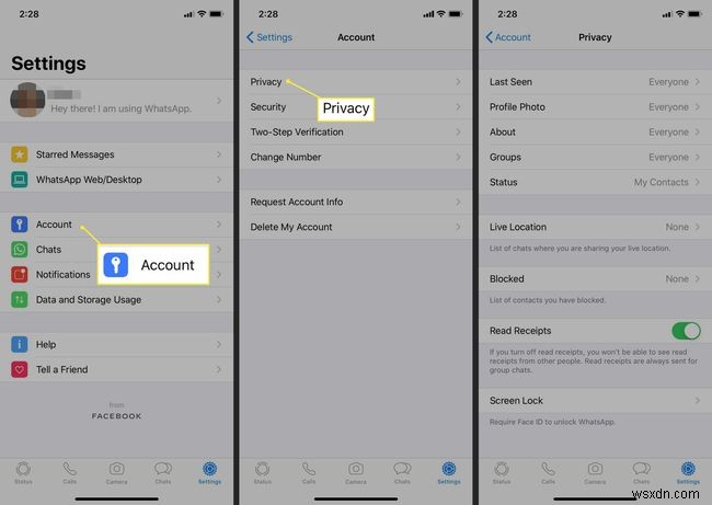 Cách sử dụng Cài đặt quyền riêng tư WhatsApp