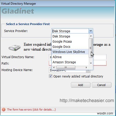 Cách Truy Cập Windows Live SkyDrive Từ Desktop