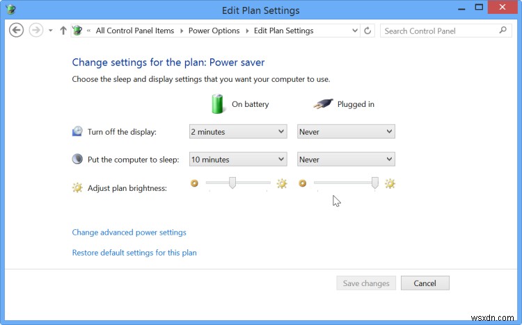 Tắt Tự Động Điều Chỉnh Độ Sáng Trong Windows 8.1