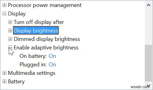 Tắt Tự Động Điều Chỉnh Độ Sáng Trong Windows 8.1