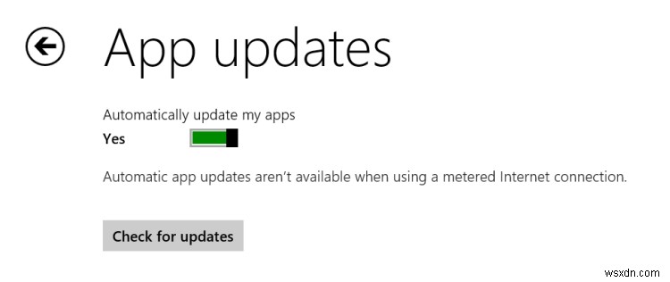 Cách Tắt Tự Động Cập Nhật App Trong Windows 8.1