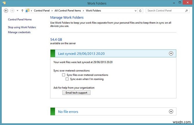 Work Folders Mang Đồng Bộ Lưu Trữ Lên Windows 8.1