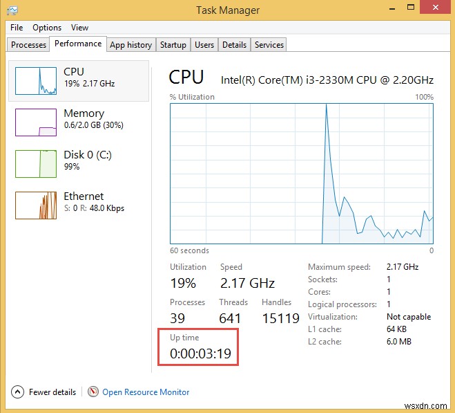 Cách tìm thời gian hoạt động (Uptime) và ngày cài đặt Windows và Linux