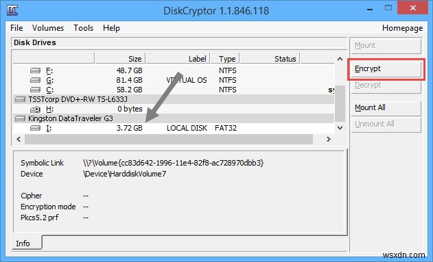 Cách dùng DiskCryptor mã hóa phân vùng trên Windows