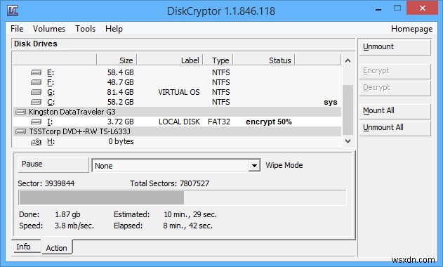 Cách dùng DiskCryptor mã hóa phân vùng trên Windows