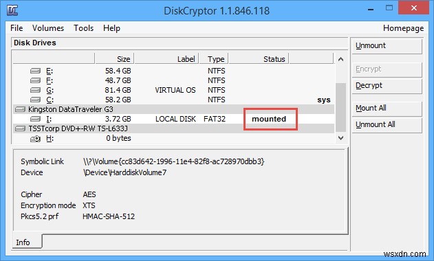 Cách dùng DiskCryptor mã hóa phân vùng trên Windows