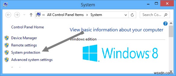 Cách tắt hoặc cấu hình System Restore trên Windows 8/8.1