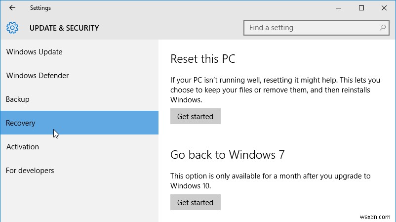 Cách hạ cấp từ Windows 10 về phiên bản Windows cũ hơn