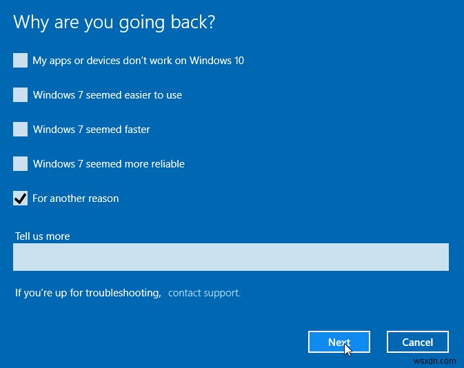Cách hạ cấp từ Windows 10 về phiên bản Windows cũ hơn