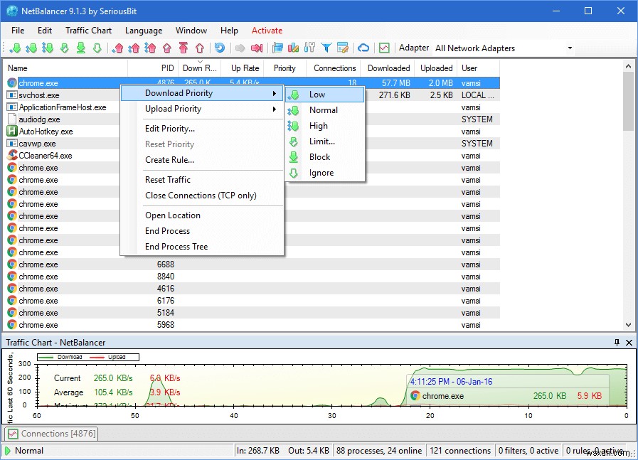 Cách giới hạn băng thông cho ứng dụng cụ thể trong Windows 10