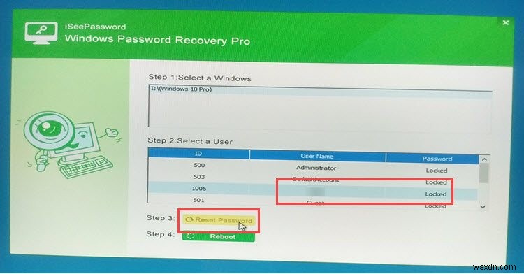 Đặt lại mật khẩu đăng nhập Windows với iSeePassword Windows Password Recovery Tool