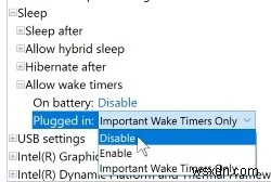 Cách tắt hoàn toàn Wake Timers (Bộ hẹn giờ đánh thức) trên Windows 10