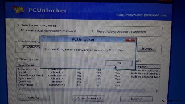 Cách reset mật khẩu Windows 10 và các phiên bản cũ hơn với PCUnlocker