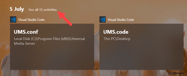 Cách Xóa Hoạt Động Timeline Trên Windows 10