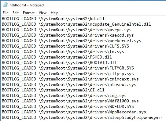 Cách bật/tắt Boot Log (nhật ký khởi động) trong Windows