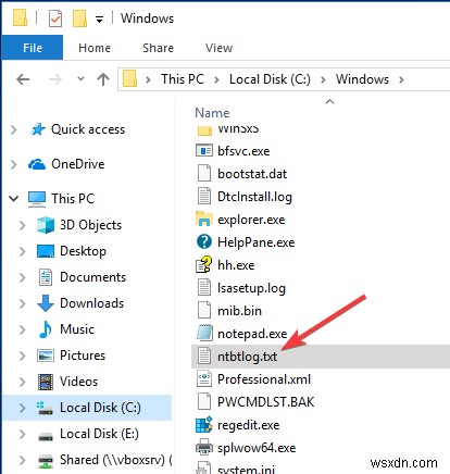 Cách bật/tắt Boot Log (nhật ký khởi động) trong Windows