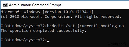 Cách bật/tắt Boot Log (nhật ký khởi động) trong Windows