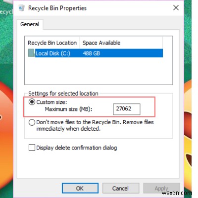 Cách cải thiện hiệu suất Thùng rác (Recycle Bin) trong Windows 10