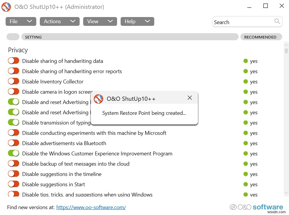 Đánh Giá O&O ShutUp10 – Ngăn Microsoft Theo Dõi Bạn