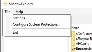 Khôi phục tệp tin bị mất trong Windows với Shadow Explorer