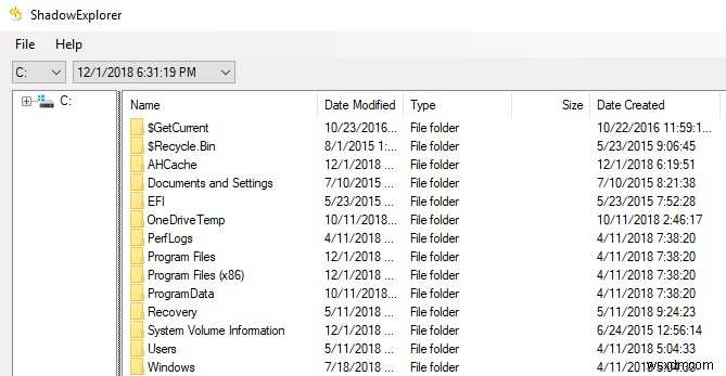 Khôi phục tệp tin bị mất trong Windows với Shadow Explorer
