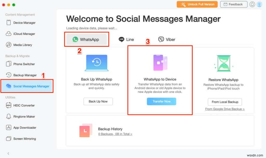 Cách chuyển dữ liệu WhatsApp từ Android sang iPhone