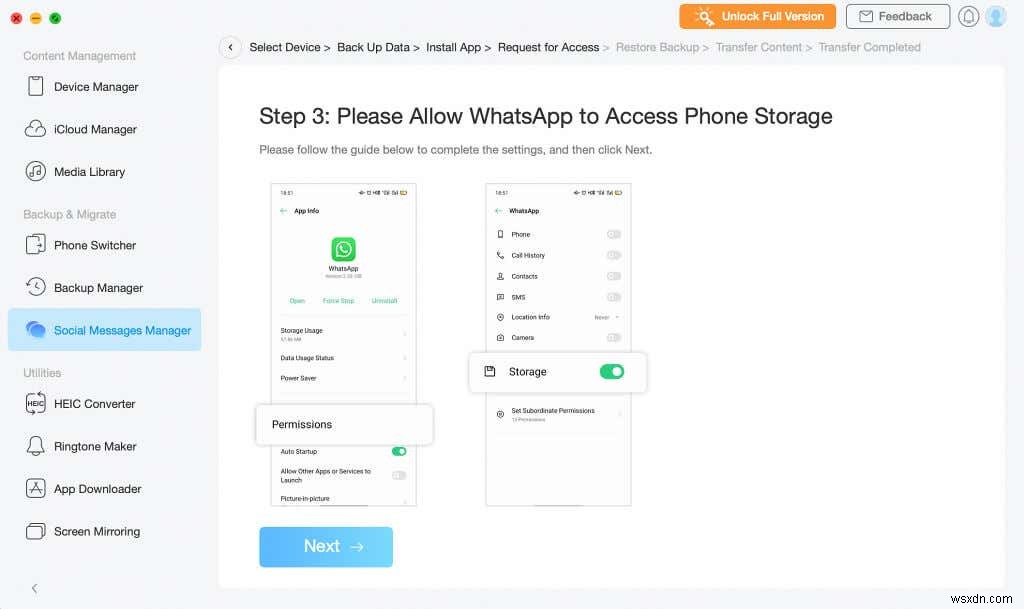 Cách chuyển dữ liệu WhatsApp từ Android sang iPhone