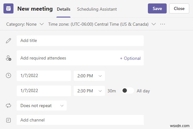 Cách tạo liên kết cuộc họp Microsoft Teams