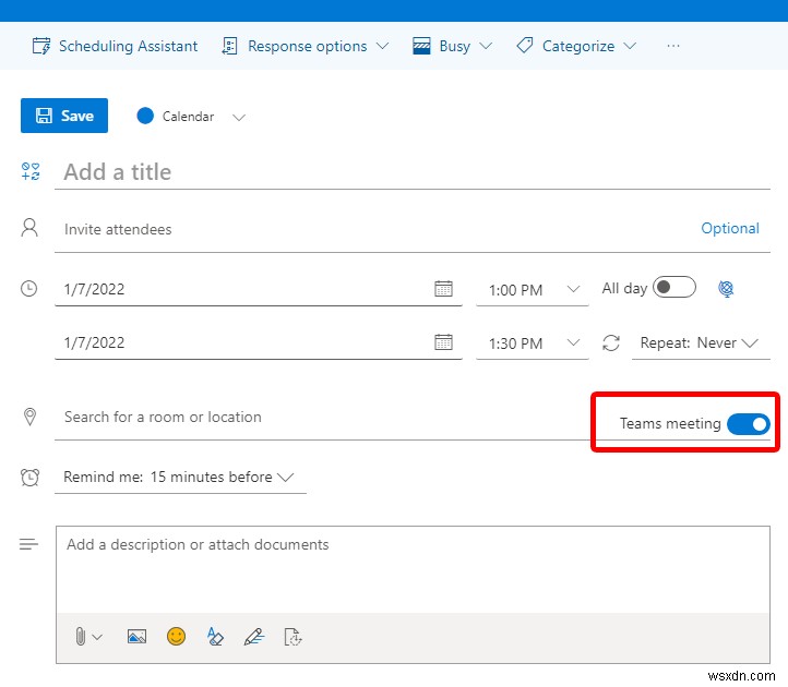 Cách tạo liên kết cuộc họp Microsoft Teams