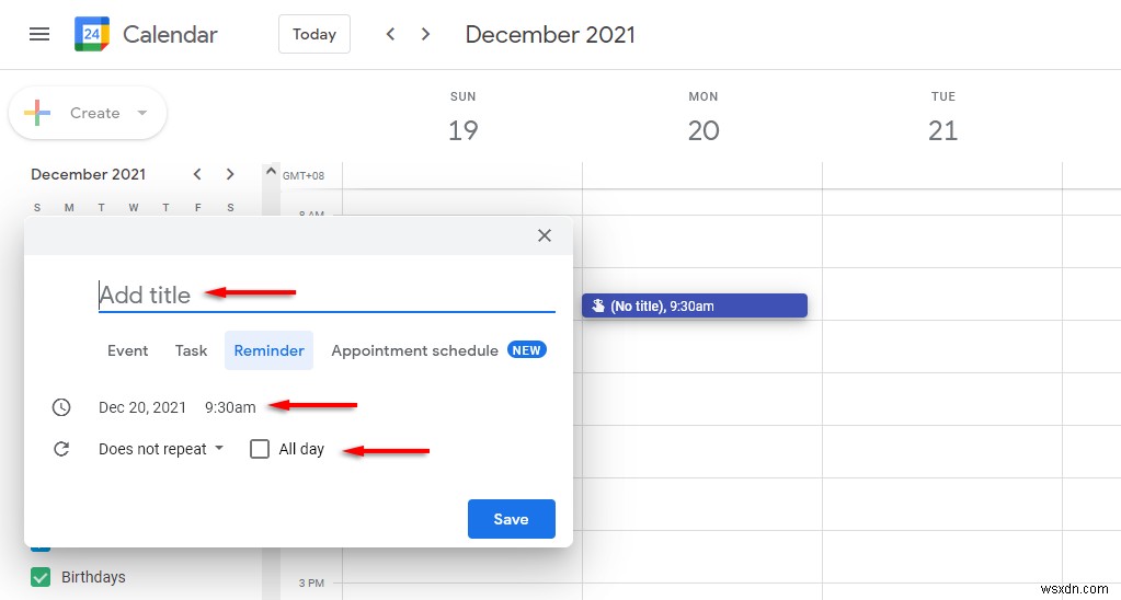 Hướng dẫn cài đặt và quản lý Google Reminders