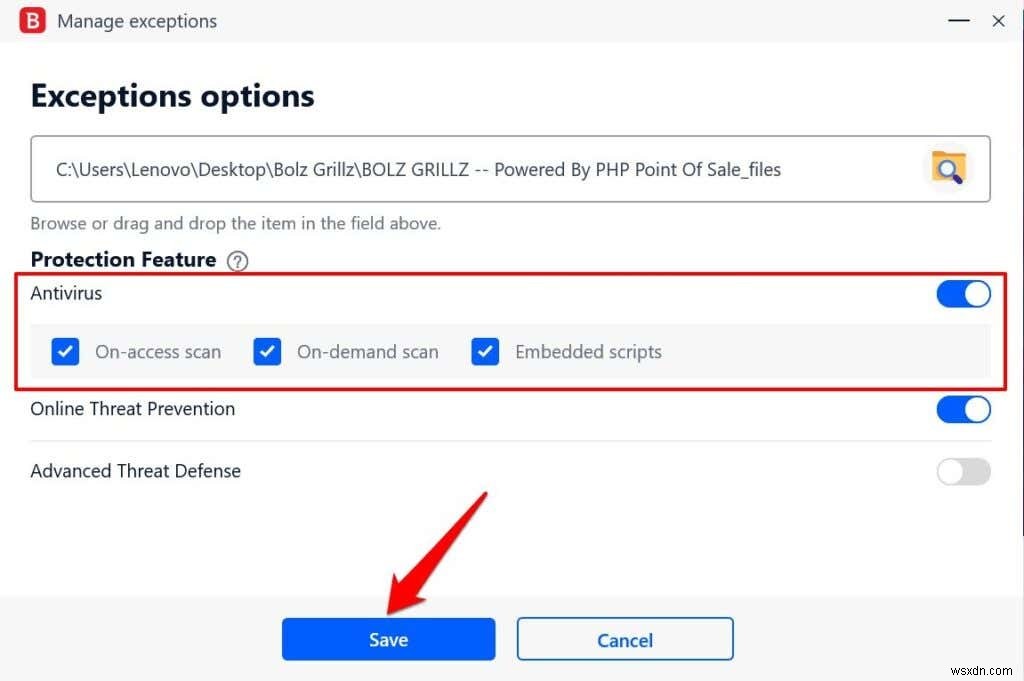 Cách ngăn antivirus tự động xóa file quan trọng