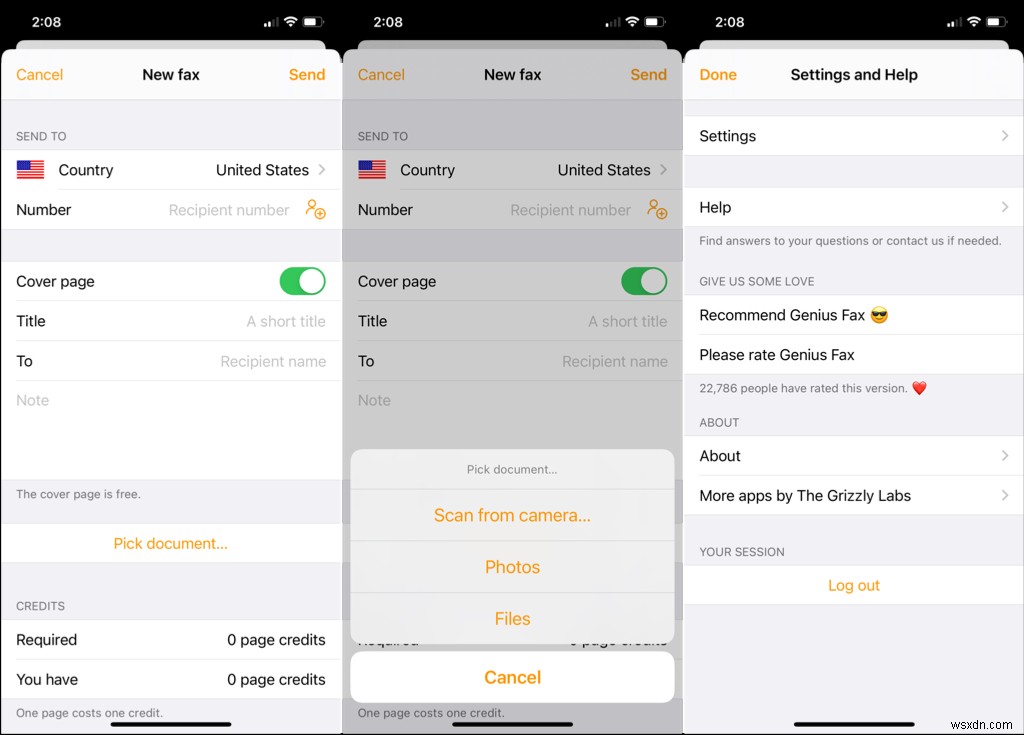 Hướng dẫn gửi fax từ iPhone hoặc Android