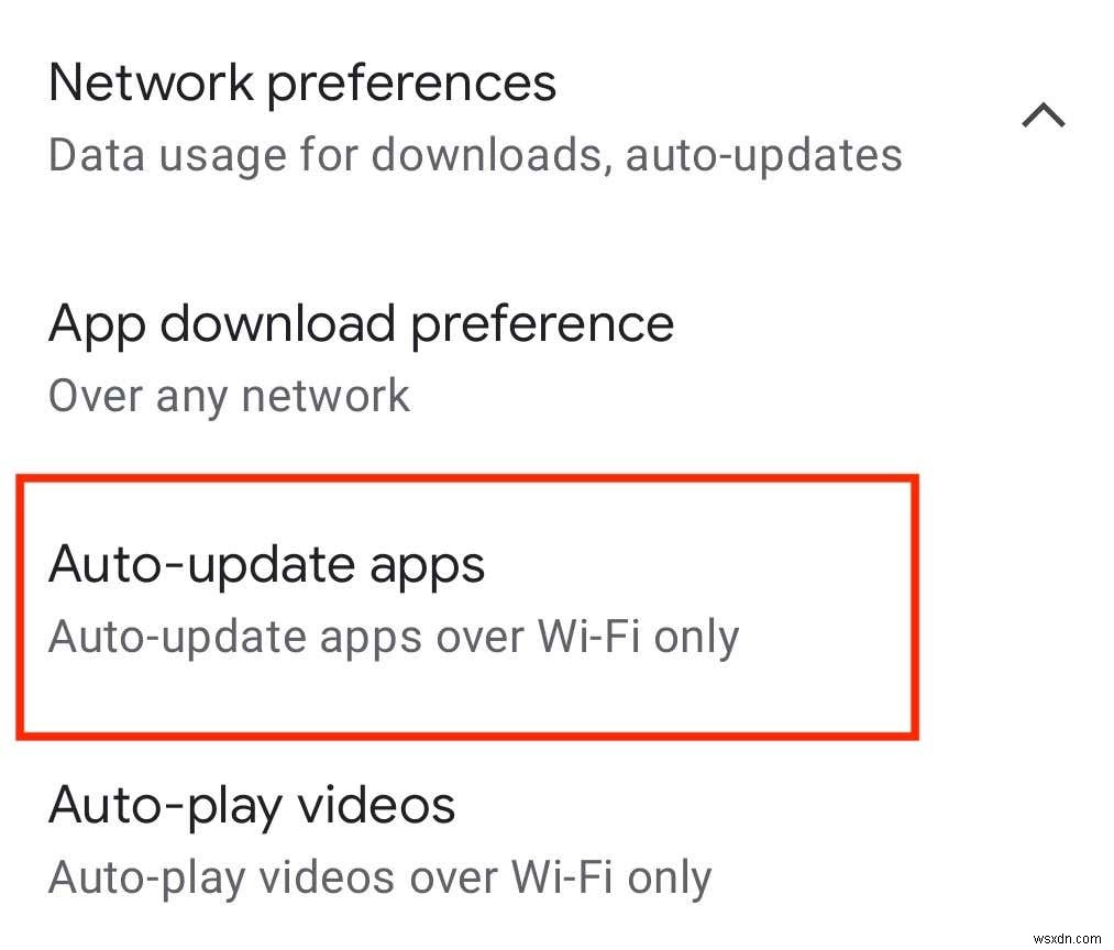 Cách tắt cập nhật tự động trên Android