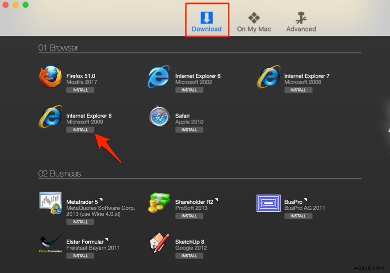 Cách mở file EXE trên Mac
