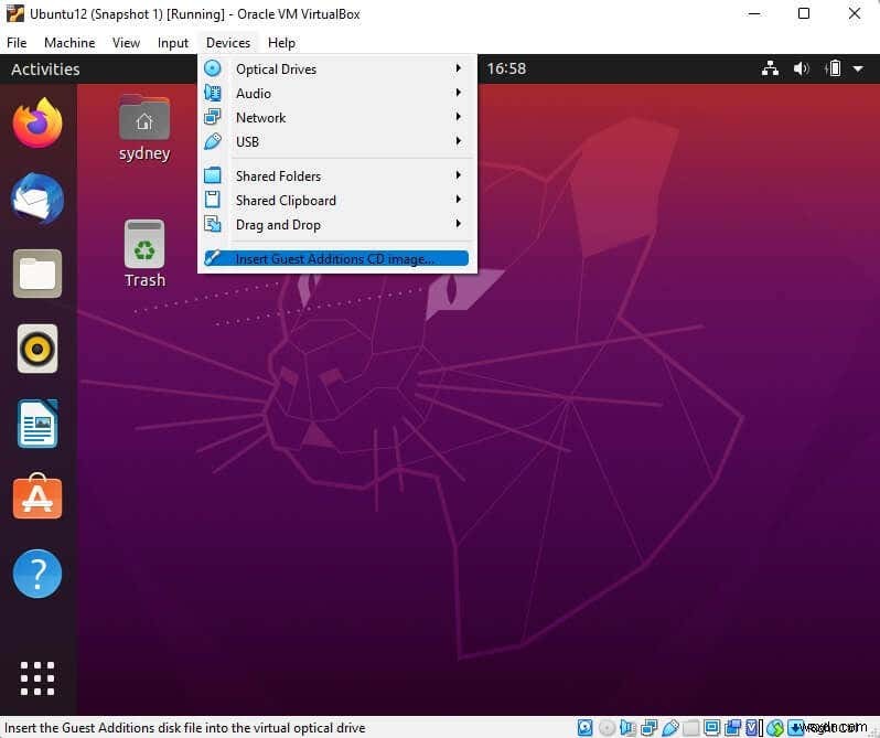 Cách cài đặt VirtualBox Guest Additions trên Ubuntu