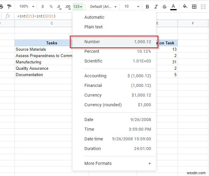 Cách thêm biểu đồ Gantt vào Google Docs