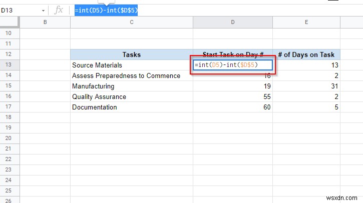 Cách thêm biểu đồ Gantt vào Google Docs