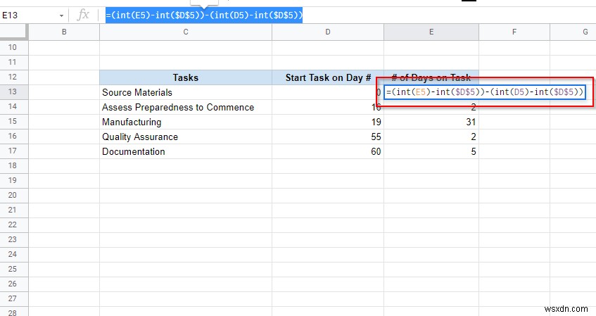 Cách thêm biểu đồ Gantt vào Google Docs