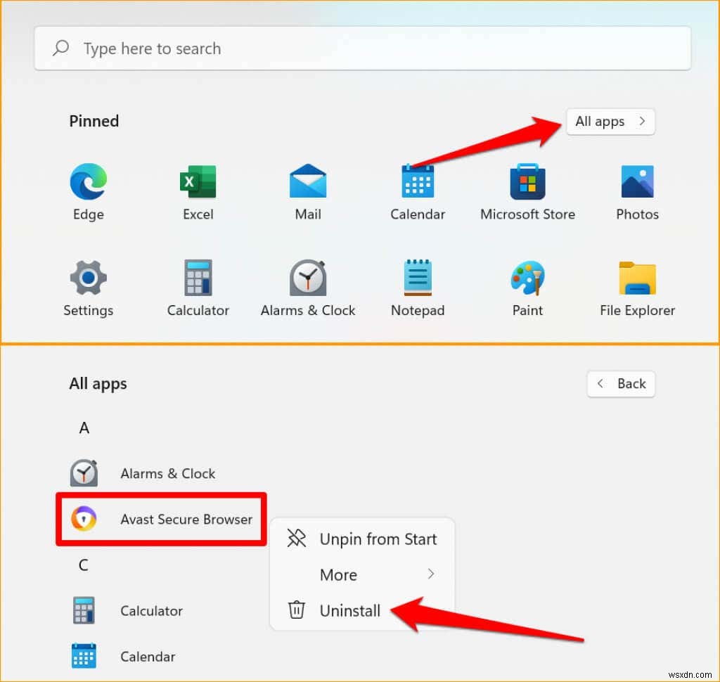Cách tắt hoặc vô hiệu hóa Avast Secure Browser