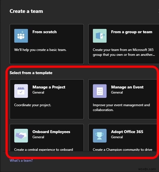 Cách tạo Team trong Microsoft Teams