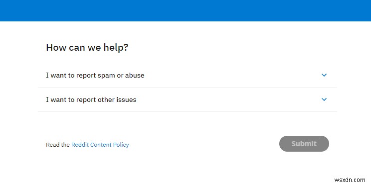 Cách báo cáo một Subreddit