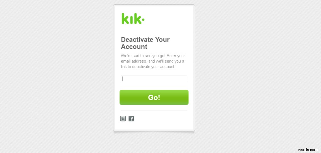 Cách xóa tài khoản Kik