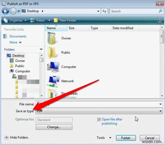 Cách chuyển đổi file Microsoft Publisher sang PDF